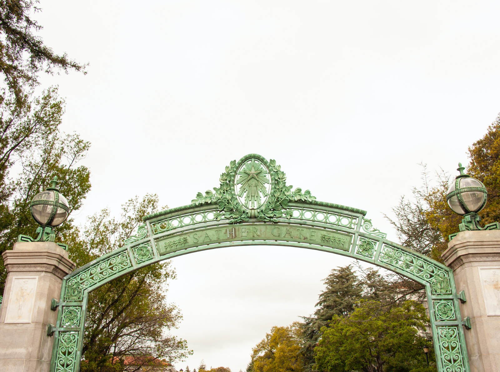 Photo of the Sather Gate on UC Berkeley Campus